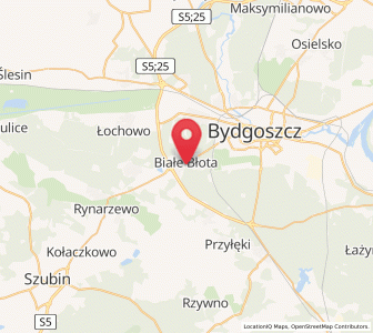 Mapa: Białe Błota, województwo kujawsko-pomorskie
