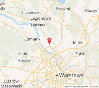 Mapa: Białołęka, Warsaw