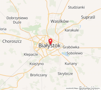 Mapa: Białystok, Województwo podlaskie