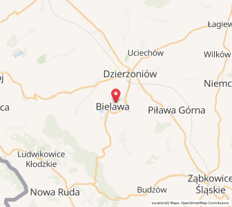 Mapa: Bielawa, Województwo dolnośląskie