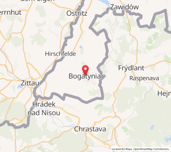 Mapa: Bogatynia, województwo dolnośląskie