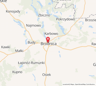 Mapa: Brodnica, Województwo kujawsko-pomorskie