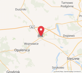 Mapa: Buk, województwo wielkopolskie
