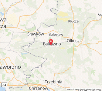 Mapa: Bukowno, województwo małopolskie