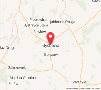 Mapa: Bychawa, województwo lubelskie