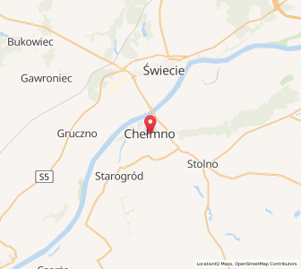 Mapa: Chełmno, Województwo kujawsko-pomorskie