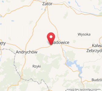 Mapa: Chocznia, województwo małopolskie