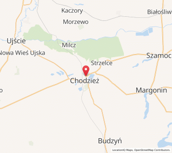 Mapa: Chodzież, Województwo wielkopolskie