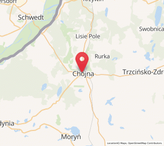 Mapa: Chojna, województwo zachodniopomorskie