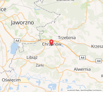 Mapa: Chrzanów, Województwo małopolskie