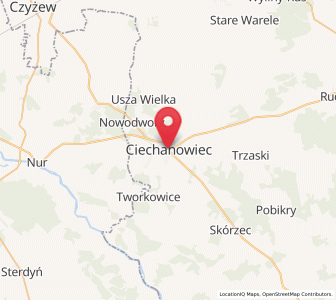 Mapa: Ciechanowiec, województwo podlaskie