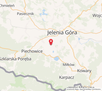 Mapa: Cieplice Śląskie-Zdrój, Jelenia Góra