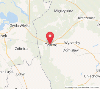 Mapa: Czarne, województwo pomorskie