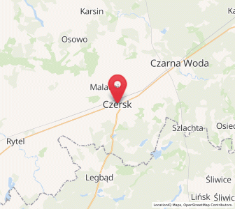 Mapa: Czersk, województwo pomorskie