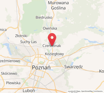 Mapa: Czerwonak, województwo wielkopolskie