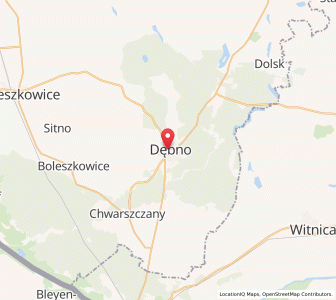 Mapa: Dębno, województwo zachodniopomorskie