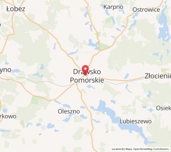 Mapa: Drawsko Pomorskie, województwo zachodniopomorskie