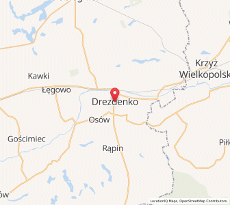 Mapa: Drezdenko, województwo lubuskie