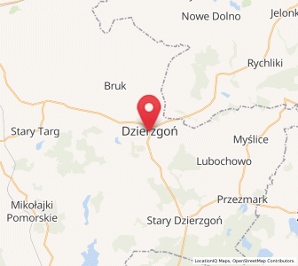 Mapa: Dzierzgoń, województwo pomorskie