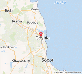 Mapa: Gdynia, Województwo pomorskie