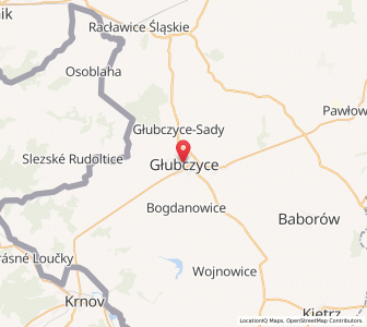 Mapa: Głubczyce, województwo opolskie