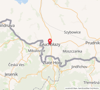 Mapa: Głuchołazy, województwo opolskie