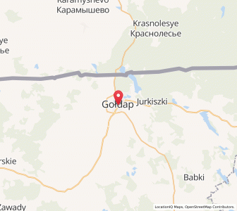 Mapa: Gołdap, województwo warmińsko-mazurskie
