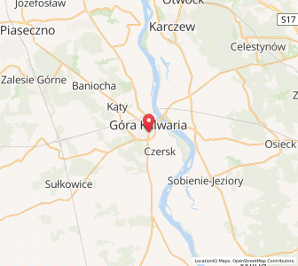 Mapa: Góra Kalwaria, województwo mazowieckie