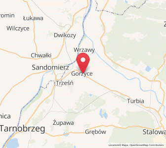 Mapa: Gorzyce, województwo podkarpackie
