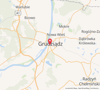 Mapa: Grudziądz, Województwo kujawsko-pomorskie