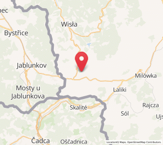 Mapa: Istebna, województwo śląskie