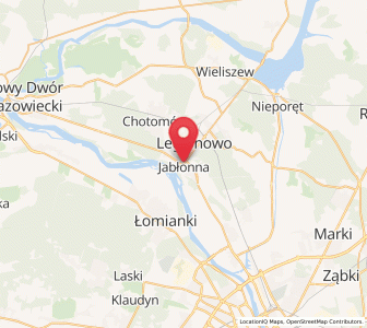 Mapa: Jabłonna, województwo mazowieckie