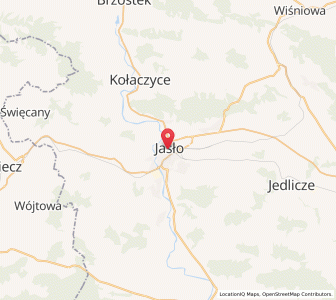 Mapa: Jasło, Województwo podkarpackie