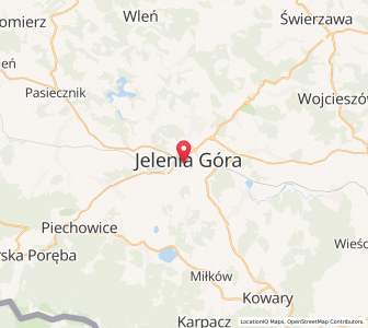 Mapa: Jelenia Góra, Województwo dolnośląskie