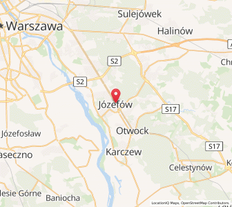 Mapa: Józefów, województwo mazowieckie