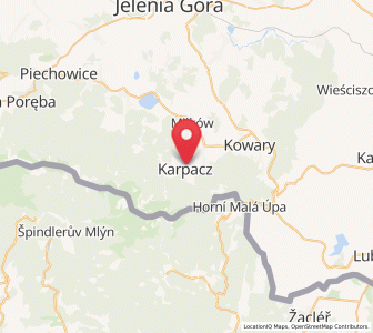 Mapa: Karpacz, województwo dolnośląskie