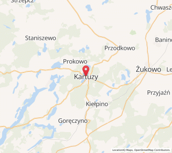 Mapa: Kartuzy, województwo pomorskie