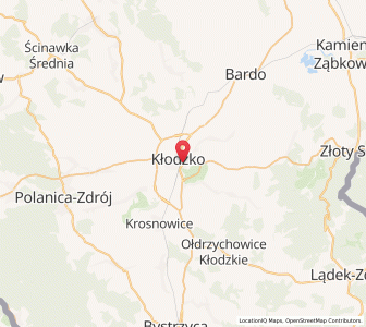 Mapa: Kłodzko, Województwo dolnośląskie