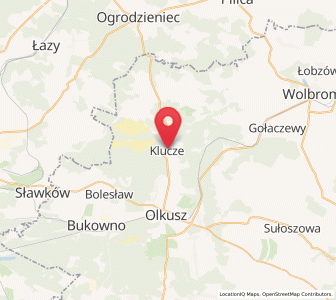 Mapa: Klucze, województwo małopolskie