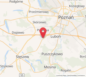Mapa: Komorniki, województwo wielkopolskie
