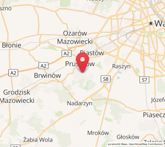Mapa: Komorów, województwo mazowieckie