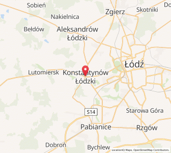 Mapa: Konstantynów Łódzki, województwo łódzkie