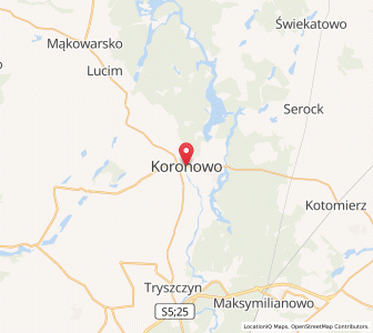 Mapa: Koronowo, województwo kujawsko-pomorskie
