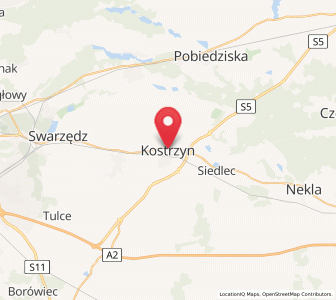 Mapa: Kostrzyn, województwo wielkopolskie