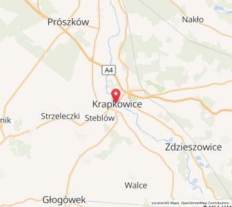 Mapa: Krapkowice, województwo opolskie