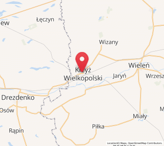 Mapa: Krzyż Wielkopolski, województwo wielkopolskie