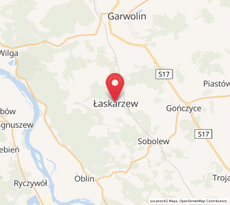 Mapa: Łaskarzew, województwo mazowieckie