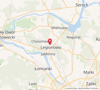 Mapa: Legionowo, Województwo mazowieckie