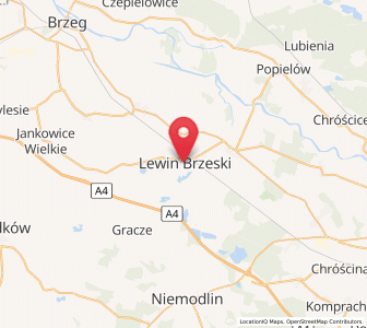 Mapa: Lewin Brzeski, województwo opolskie
