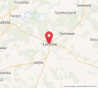 Mapa: Łochów, województwo mazowieckie